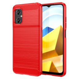 FLEXI TPU burkolat Xiaomi Poco M4 5G piros