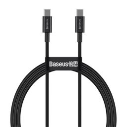 BASEUS CAT YS-B01 100 W kábel USB Type-C - USB Type-C 1m fekete