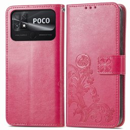 ART FLOWERS Pénztárcahuzat Xiaomi Poco C40 rózsaszín