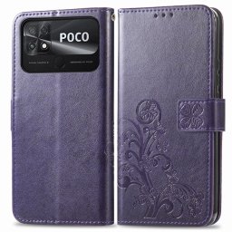 ART FLOWERS Pénztárcahuzat Xiaomi Poco C40 lila