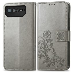 ART FLOWERS Pénztárca borító Asus Rog Phone 6 szürke