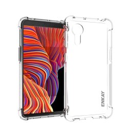 ENKAY AIRBAG Extra strapabíró burkolat Samsung Galaxy Xcover 5 átlátszó