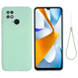 RUBBER Xiaomi Poco C40 zöld védőburkolat