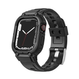 GLACIER védőtok Apple Watch 9 / 8 / 7 (45 mm) / 6 / SE / 5 / 4 (44 mm) / 1, 2, 3 (42 mm) fekete