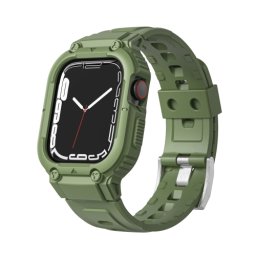 GLACIER védőtok Apple Watch 9 / 8 / 7 (45 mm) / 6 / SE / 5 / 4 (44 mm) / 1, 2, 3 (42 mm) zöld