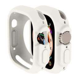 TPU FÉLBORÍTÓ Borító Apple Watch Ultra 1 / 2 49mm bézs színű