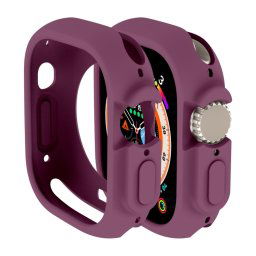 TPU HALF COVER tok Apple Watch Ultra 1 / 2 49mm bordóhoz