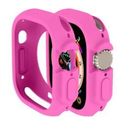TPU HALF COVER Huzat Apple Watch Ultra 1 / 2 49mm-es sötét rózsaszín