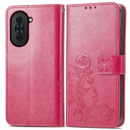 ART FLOWERS Tárcahuzat Huawei nova 10 sötét rózsaszín