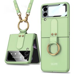 GKK LANYARD Huzat pánttal Samsung Galaxy Z Flip 4 5G világoszöld