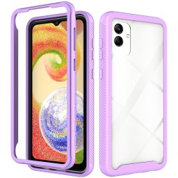 DUAL Kétoldalas borítás Samsung Galaxy A04 lila készülékhez