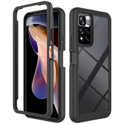 DUAL Kétoldalas burkolat Xiaomi Redmi Note 11 Pro + 5G fekete készülékhez