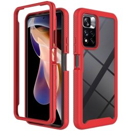 DUAL Kétoldalas burkolat Xiaomi Redmi Note 11 Pro + 5G piros telefonhoz