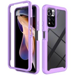 DUAL Kétoldalas borítás Xiaomi Redmi Note 11 Pro + 5G lila telefonhoz