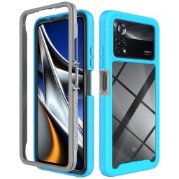 DUAL Kétoldalas burkolat Xiaomi Poco X4 Pro 5G -hez világoskék