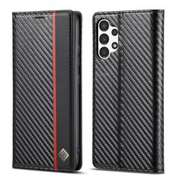 IMEEKE CARBON pénztárcahuzat Samsung Galaxy A04s készülékhez