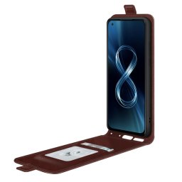 Flip tok Asus Zenfone 8 (ZS590KS) barna