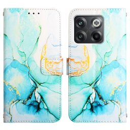 ART MARBLE pénztárca huzat OnePlus 10T 5G GREEN