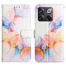 ART MARBLE pénztárca huzat OnePlus 10T 5G WHITE ORANGE