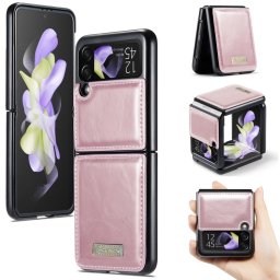 CASEME LEATHER Műanyag borítás Samsung Galaxy Z Flip 4 5G rózsaszín
