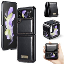 CASEME LEATHER Műanyag borítás Samsung Galaxy Z Flip 4 5G fekete