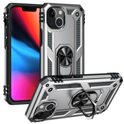RING tok tartóval Apple iPhone 14 ezüsthöz