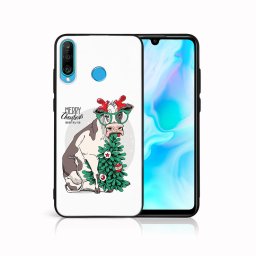 PROTEMIO MY ART borító karácsonyi dizájnnal Huawei P30 Lite MERRY CHRISTMAS (074)