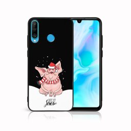 PROTEMIO MY ART borító karácsonyi dizájnnal Huawei P30 Lite LET IT SNOW (075)