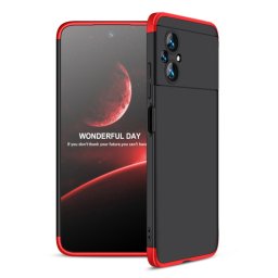 360° védőburkolat Xiaomi Poco M5 fekete-piros