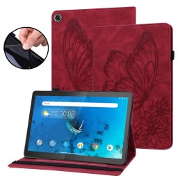 ART BUTTERFLY Flip tok Lenovo Tab M10 Plus 3. generációs piros