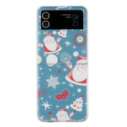 CHRISTMAS Műanyag borítás Samsung Galaxy Z Flip 3 5G SANTA