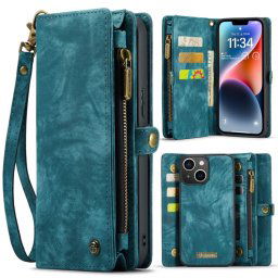 WALLET Védőtok pénztárcával 2 az 1-ben Apple iPhone 14 Plus kék