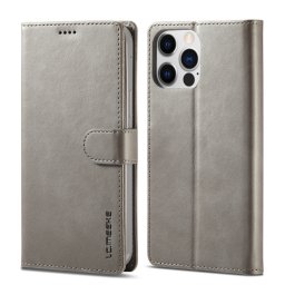 IMEEKE Wallet tok Apple iPhone 14 Pro szürke