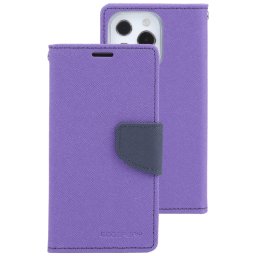 MERCURY FANCY pénztárca tok Apple iPhone 14 Pro Max lila