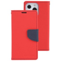 MERCURY FANCY pénztárca tok Apple iPhone 14 Pro Max piros
