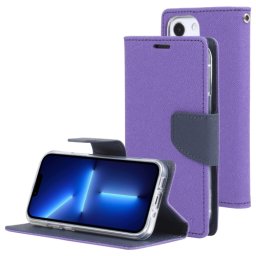 MERCURY FANCY Apple iPhone 14 pénztárca tok lila