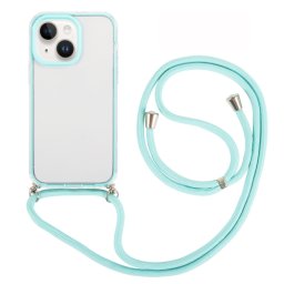 ROPE Átlátszó huzat kábellel Apple iPhone 14 Plus zöld