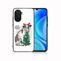 PROTEMIO MY ART borító karácsonyi dizájnnal Huawei nova Y70 BOLDOG CHRISTMAS (074)