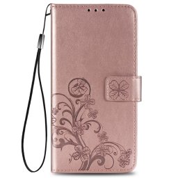 ART FLOWERS Pénztárcahuzat Samsung Galaxy Xcover Pro világos rózsaszín