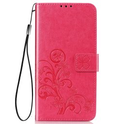 ART FLOWERS Pénztárcahuzat Samsung Galaxy Xcover Pro sötét rózsaszín