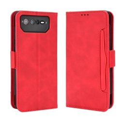 SLOT Pénztárca borító Asus Rog Phone 6 / Rog Phone 6 Pro piros