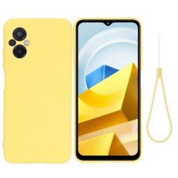 RUBBER Xiaomi Poco M5 védőburkolat sárga