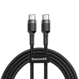 BASEUS CAT KLF-HG1 60W-os USB Type-C kábel - USB Type-C 2m fekete