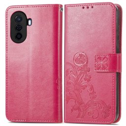 ART FLOWERS Pénztárcavédő Huawei Nova Y70 sötét rózsaszín