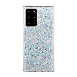 GLITTER védőtok Samsung Galaxy Note 20 Ultra ezüst