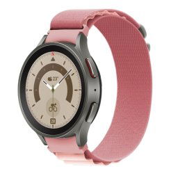 NYLON szíj Samsung Galaxy Watch 5 (40mm / 44mm) 5 Pro 45mm rózsaszín telefonhoz