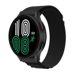 NYLON szíj Samsung Galaxy Watch 5 (40mm / 44mm) 5 Pro 45mm fekete telefonhoz