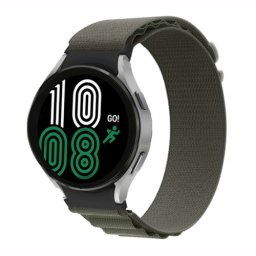 NYLON szíj Samsung Galaxy Watch 5-höz (40mm / 44mm) 5 Pro 45mm zöld