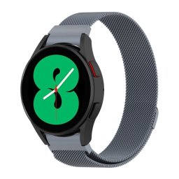 MILANESE fém szíj Samsung Galaxy Watch 5 (40mm / 44mm) 5 Pro 45mm szürke