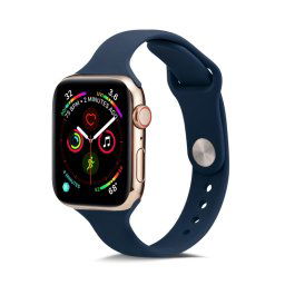 VÉKONY szilikon szíj Apple Watch Ultra 1 / 2 (49 mm) / 9 / 8 / 7 (45 mm) / 6 / SE / 5 / 4 (44 mm) / 3 / 2 / 1 (42 mm) BLUE